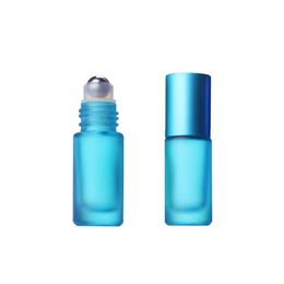 Essential Oil Roller Bottles 5ml Thick Glass Roll on Bottles With Stainless Steel Roller Balls Colorful Roller Bottles for Travel