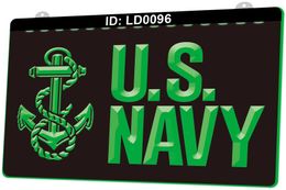 LD0096 U.S. Navy 3D Engraving LED Light Sign Wholesale Retail