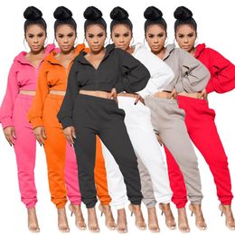womens jacket legging two piece set outfits long sleeve tracksuit jacket pants sportswear panelled outerwear tights sports set hot klw5179