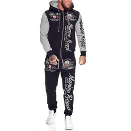 Mens Sets Clothes Hoodies and Pants 2 Piece Set Warm Ladies Printed Mens Outfits Matching Suit Man Tracksuit