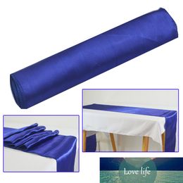 30x275cm Satin Table Runners for Wedding Party Modern Table Runner New Year Home Gold Royal Blue Table Runner Cloth Decorations