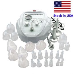 Stock in USA New listing Vacuum Massage Therapy Enlargement Pump Lifting Breast Enhancer Massager Bust Cup Body Shaping Beauty Machine FEDEX