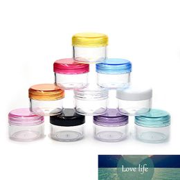 20pcs 5g Mix 10 Colours Round Small Plastic Sample Mini Bottle Jars Vial Cosmetic Portable Empty Container