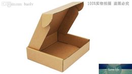 Atacado-50pcs 20 centímetros * 16 centímetros * 5cm kraft caixas de papel embalagem caixa de presente personalizado, papel ondulado transporte bolo caixas de embalagem