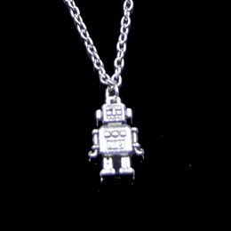 Fashion 18*11*4mm Mechanic Robot Pendant Necklace Link Chain For Female Choker Necklace Creative Jewelry party Gift