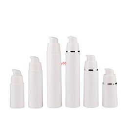 15ML 30ML 50ML Empty White Airless Lotion Cream Pump Plastic Container ,Travel Cosmetic Skin Care Bottle Dispenserhigh qualtit