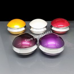 yellow jars NZ - 10PCS 30g Acrylic Cute Egg Oval Shape Cream Jar Plastic Gift Packaging Cosmetic Container Yellow Purple White Red 30ml