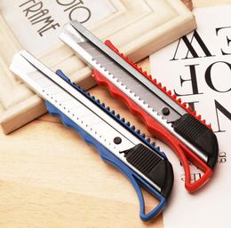 Utility Knife Snap Off Retractable Razor Multifunction Art Cutter Students Paper Cutter Box Package Open Sharp Blade Knife Stationer LSK2107