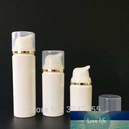 15ML30ML50ML30pcs/lot High-end White Plastic Airless Lotion Bottle, Cosemtic Essence Vacuum Container, Foundation Airless Bottle