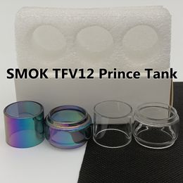 TFV12 Prince bag Normal 5ml Bulb Tube 8ml Clear Rainbow Replacement Glass Tube Bubble Fatboy 3pcs/box Retail Package