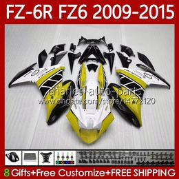 OEM Bodywork For YAMAHA FZ600 FZ 6R 6N 6 FZ6 R N 600 2009-2015 Body Yellow White 103No.210 FZ6R FZ6N FZ-6R 09 10 11 12 13 14 15 FZ-6N 2009 2010 2011 2012 2013 2014 2015 Fairing