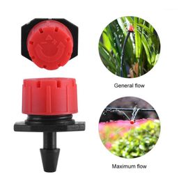 Watering Equipments Universal Micro Flow Drip Head Barb Irrigation Home Garden Dripper Sprinkler Pots For Greenhouse Jardin Sprayer1