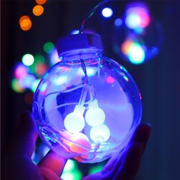 LED curtain ing globe lights string Fairy garland on the window indoor bedroom balcony living room decoration light 201203