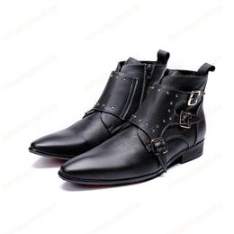 Men Formal Party Short Boots British Style Fashion New Men Boots Zipper Men Classic Wedding Boots