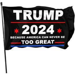 3x5ft Trump Flags for Outdoor Indoor Digital 100D Polyester One layer with 80% Bleed Double Stitching