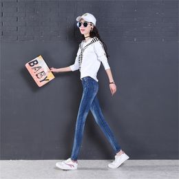 new casual jeans women's stretch slim fit wild jeans Top Quality 201223