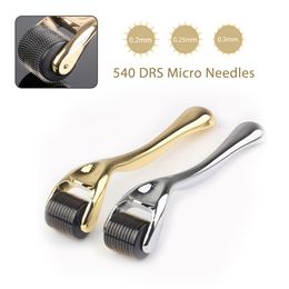 Drs 540 Gold / Silver Micro Agulhas Derma Rolling System Agulha Roller Skin Roller Dermatologia Sistema de Terapia Saúde Beleza Equipamentos