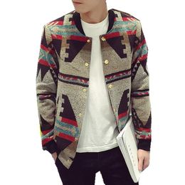 Moda uomo giacca da baseball primavera autunno patchwork cappotto casual colletto alla coreana bomber maschile capispalla monopetto