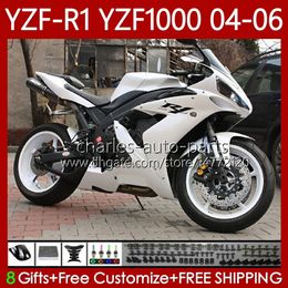 OEM Body Kit For YAMAHA YZF-R1 YZF1000 YZF R 1 1000CC 2004 2005 2006 Bodywork 89No.149 YZF R1 1000 White black CC YZFR1 04 05 06 YZF-1000 2004-2006 Motorcycle Fairings