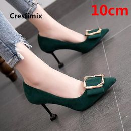 women cute spring comfortable light weight green high heel shoes ladies casual stiletto cool high heel pumps a5722