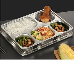 2020 new Eco-Friendly Stainless Steel Bento Lunch Box food container with 5 Compartments with steel lid for Adults and Kids SN2128