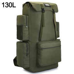 110L 130L Men Hiking Bag Camping Backpack Large Army Outdoor Climbing Trekking Travel Rucksack Tactical Bags Luggage Bag XA860WA 211224