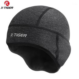 X-TIGER Man Winter Windproof Thermal Fleece Cycling Cap Running Skiing Motocycle Riding Head Hat Woman MTB Bike Headwear Caps & Masks