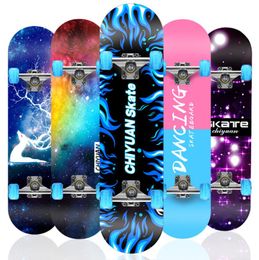 Four wheel Skateboarding beginners men and women double lift Maple plank road adult children teenagers professional scooter
