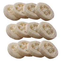 2021 Natural Loofah Loofah Slices Handmade DIY Loofah Soap Tools Cleaner Sponge Scrubber Facial Soap Holder