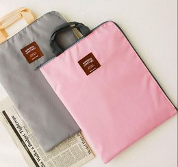 4 Colors Storage Bags Canvas File Folders School Supplies Office Filing Good Quality