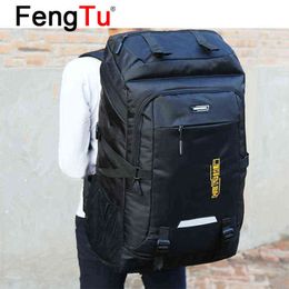 Fengtu 80L Large Capacity Outdoor Climbing Bag Hiking Backpack Travel Bag Camping Backpack G220308