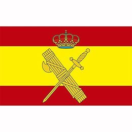 Guardia Civil España Bandera Flags, Band Flag 100% Polyester Custom Design Advertising Hanging Outdoor Indoor Polyester Fabric, Free Shiping