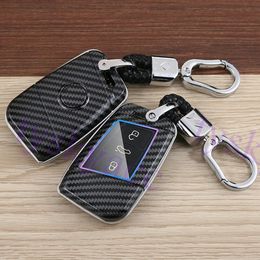 Car Key Fob Case Cover Holder Keychain Bag Shell Fit For VW Teramont Passat Arteon Atlas Jetta Skoda Superb Kodiaq 2017-2020 Acces192m