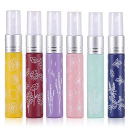 100pcs/lot Hot sale 10ML Empty perfume bottles glsss spray bottle Vial sample bottle silver cap