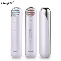 EMS Facial Lifting RF Tightening LED Photon Therapy Anti Wrinkle HF Cool Ice Compress Skin Rejuvenation Beauty Device