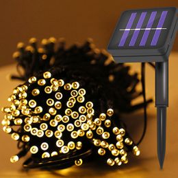 The latest solar 102 meters 1000 lights with 8 patterns, 13 styles, LED solar waterproof lights, Christmas lights, garden lights