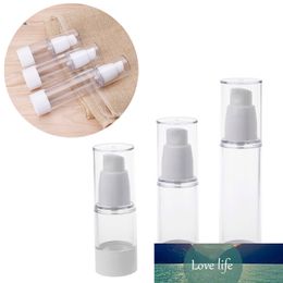 10pcs x 15ml 30ml 50ml Empty Plastic Cosmetic Bottle Travel Liquid Bottles Transparent Airless Pump Vacuum Toiletries Container