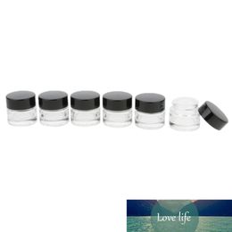 6/set 10g Clear Glass Jar with Lid Travel Bottles Kit Compact Storage
