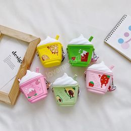 Cute Girls Ice Cream Children Messenger Bags Baby Wallet Waterproof Silicone Parent-child Bag