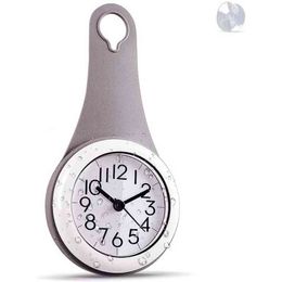 Compact Size Kitchen Bathroom Wall Clock Waterproof Silent Shower Hanging Decor Wall Clocks With Suckers Home Decoration H1230