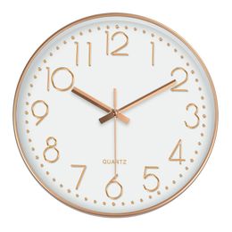 12 Inch Nordic Style Wall Clock Fashion Silent Easy Installation Suitable For Living Room, Kitchen, Bedroom, Office Home Decor 201202