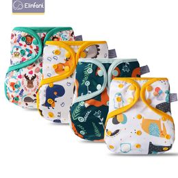 Elinfant Bigger Size Fit 10-20kg With 1pcs Bamboo Cotton Insert Ecological Baby Diaper Cover 201117