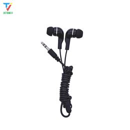 50pcs/lot Wholesale Cheap 3.5mm Stereo Soft Transparent In-Ear Earphone Earbud Comfortable Wearing Sport Headset for HTC MP3
