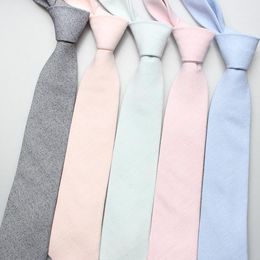 neck ties wholesale Australia - Neck Ties Linbaiway Wool-like Fabric Neckties For Men Suit Business Tie Black Red Green Necktie Neckwear Party Gravata Cravat Tie1