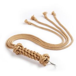 Handmade Shibari rope Whip Bondage sessions Soft Cotton Rope bdsm Bondage sex toys handcuffs toys for adults Shibari Restraint Y201118