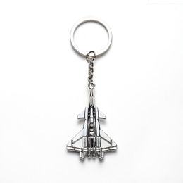 New Keychain Metal Naval Aircrafe Fighter Model Aviation Gifts Key Ring Chain Air Plane Keyring