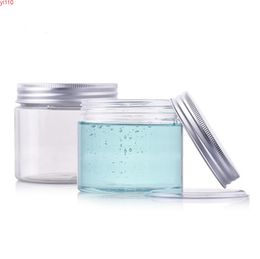 High Quality wholesale 150g transparent plastic bottle PET Cream jar 150ml Food pot with Aluminium capgoods