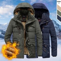 Brand Winter Parka Coats Men Warm Thick Cotton Padded Mens Fleece Hooded Windbreaker Overcoat Plus Size Military Jacket 6XL 201026