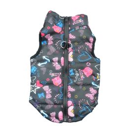 Fashion Pet Dog Jacket Clothes Winter Warm Puppy Vest Colour Cute Print Sleeveless Coat Apparel With Leash Ring #BL2 Y200922