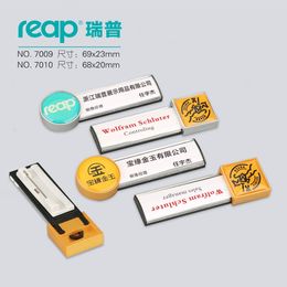 20pcs/lot Reap Business Name Tag / ID Badge Personalised Laser Engraved, pin backing - CUSTOMIZE#7009